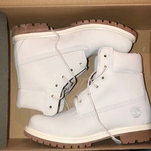 White Timberland Boots